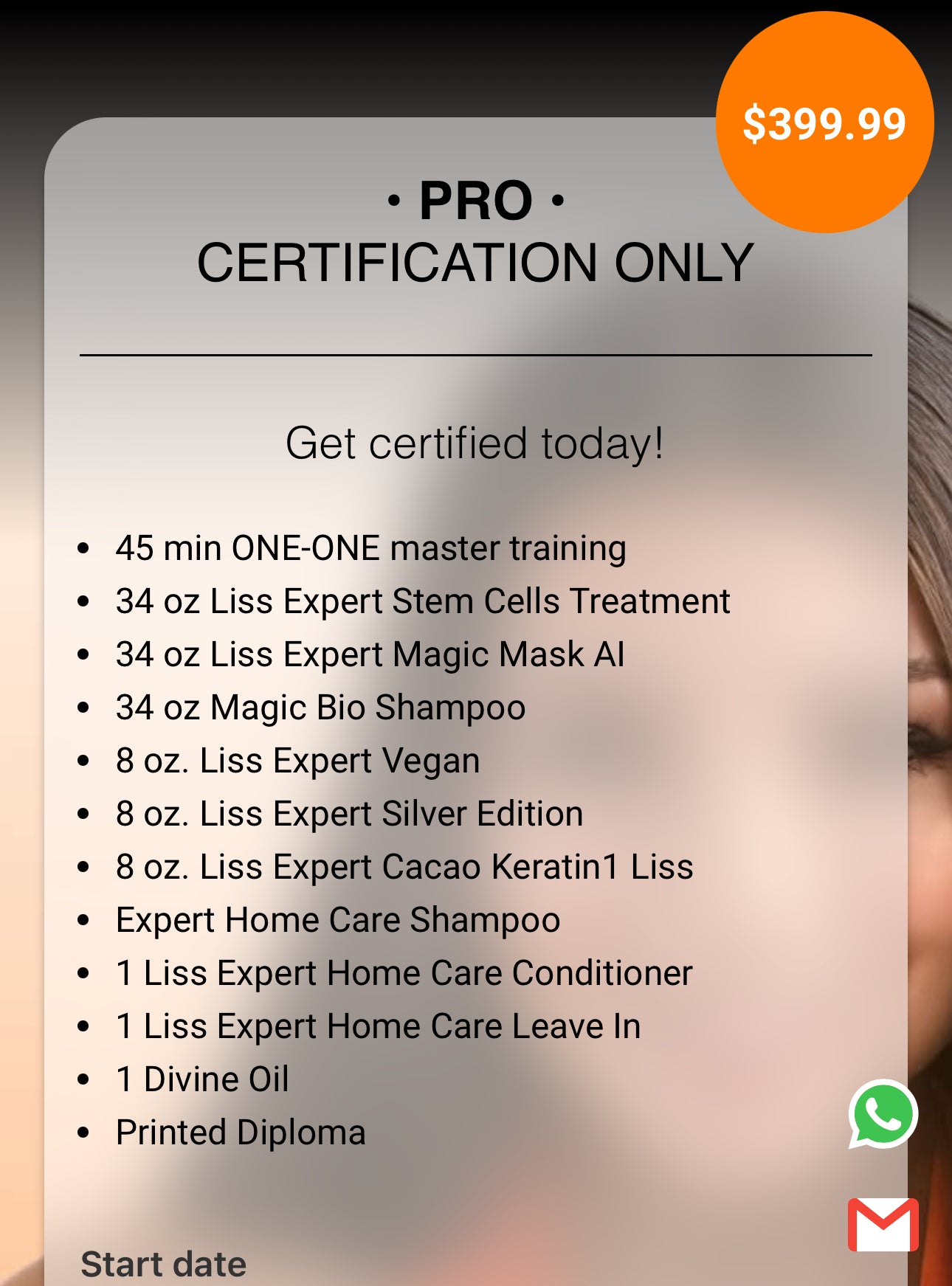 Certification package