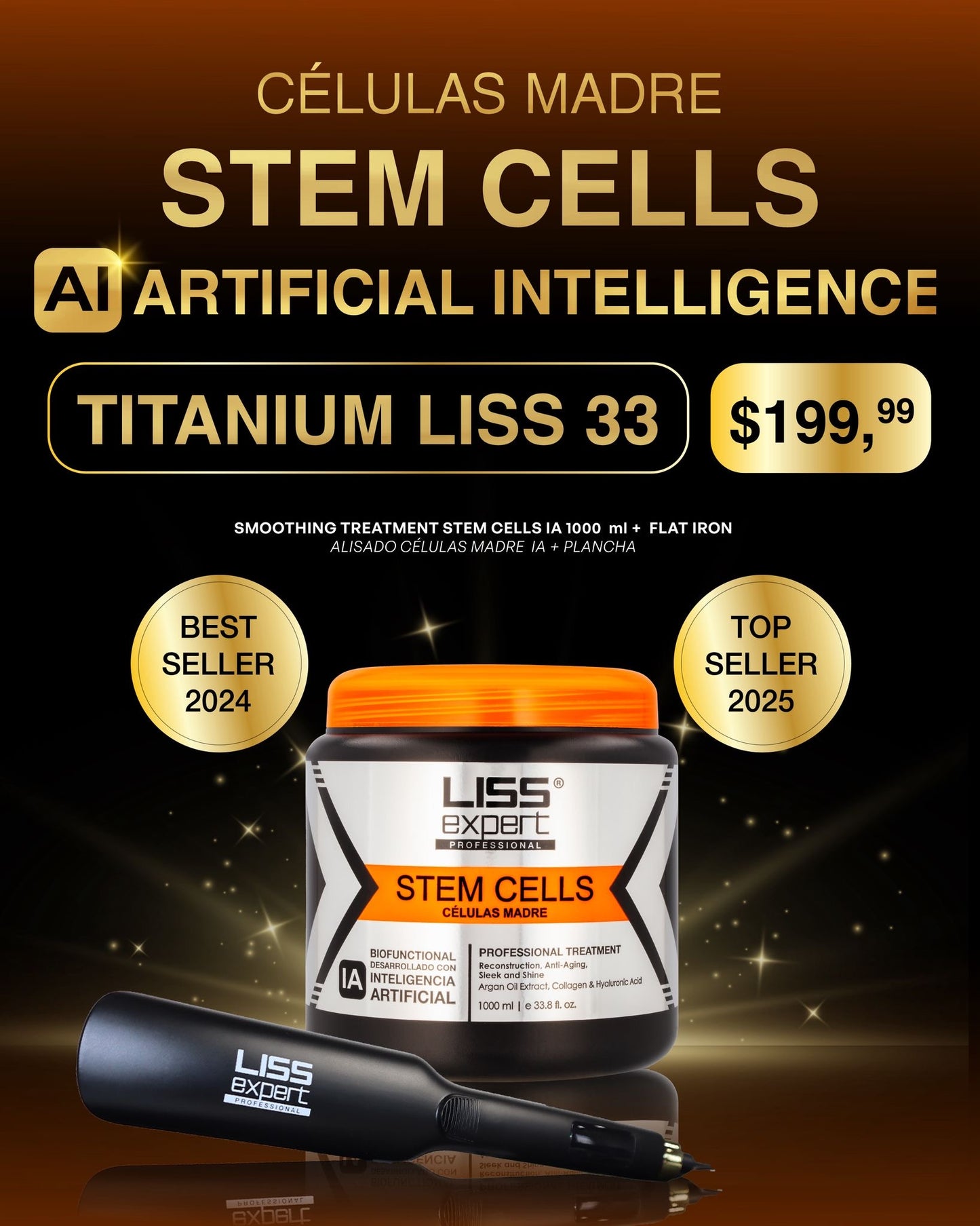 LISS EXPERT STEM CELLS 33.8 fl onz  + Titanium FA (TFL33)