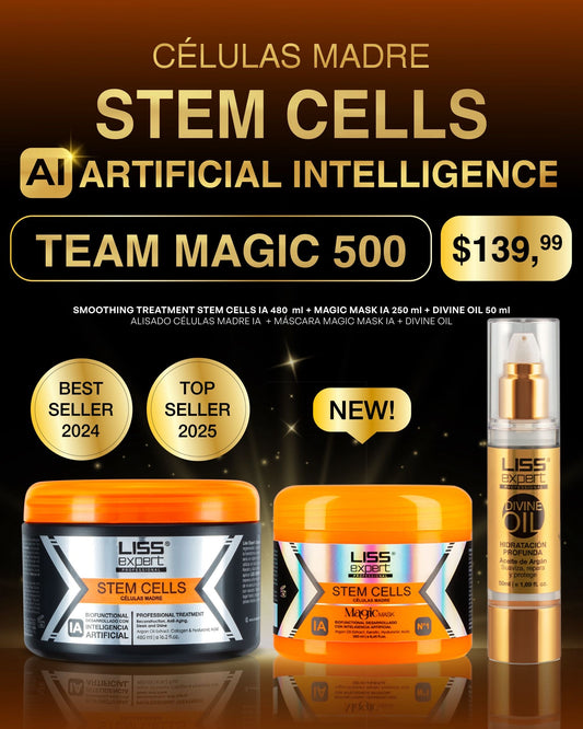 Liss Expet stem cells 16onz + Magic mask 8onz + argan ( team magic 500)