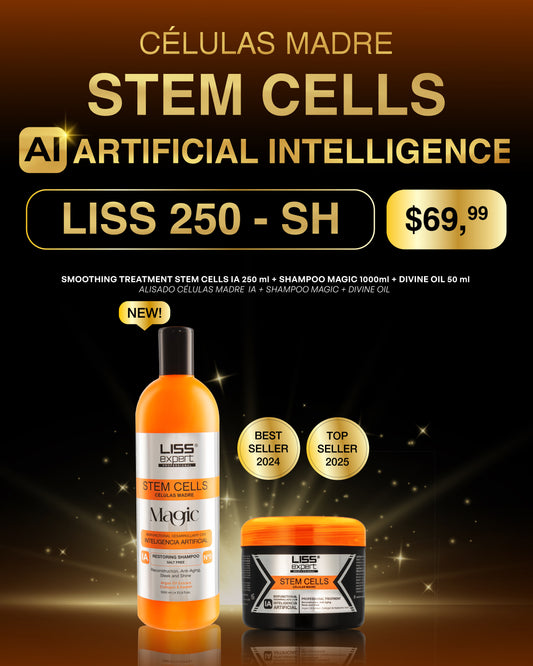 Liss expert stem cells 8onz + shampoo Magic 33onz (Liss 250 + sh)