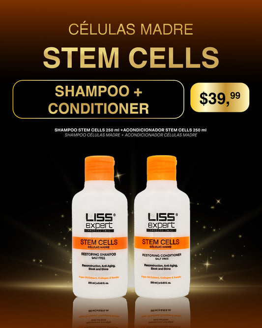LISS EXPERT STEM CELLS SHAMPOO + CONDITIONER 8.45 onz (SH Y AC)