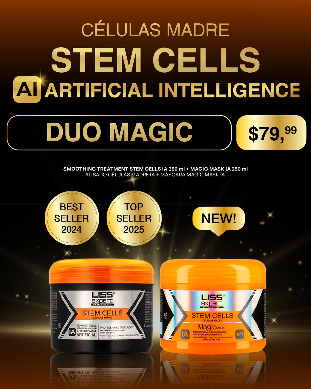 LISS EXPERT STEM CELLS 8.45 ONZ + MAGIC MASK 8.45 ONZ (DUO MAGIC)